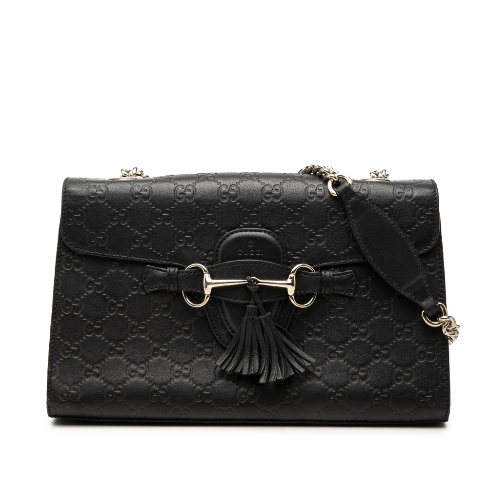 Pre-Loved Gucci Medium Guccissima Emily Shoulder Bag